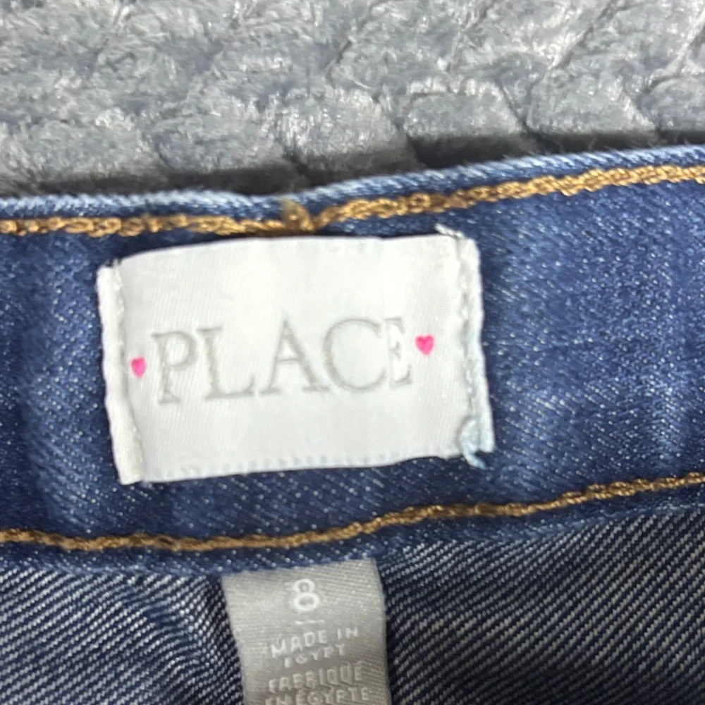 The Children's Place Girls Denim Shorts - Light Blue & Dark Blue